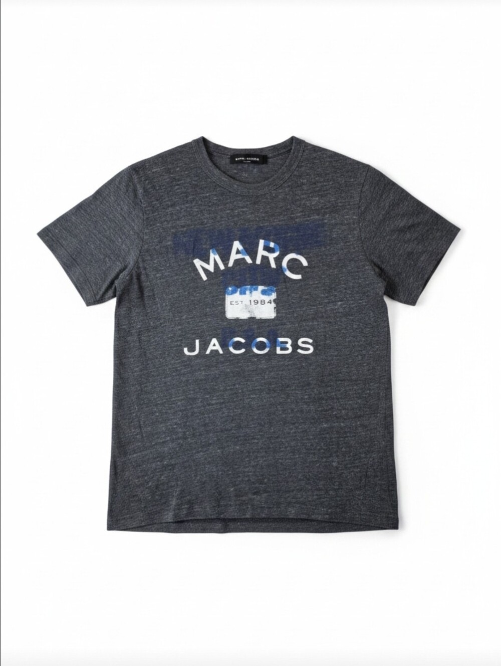 Marc Jacobs NYC Est 1984 Logo Graphic Tee | Men’s Large Dark Gray Heather